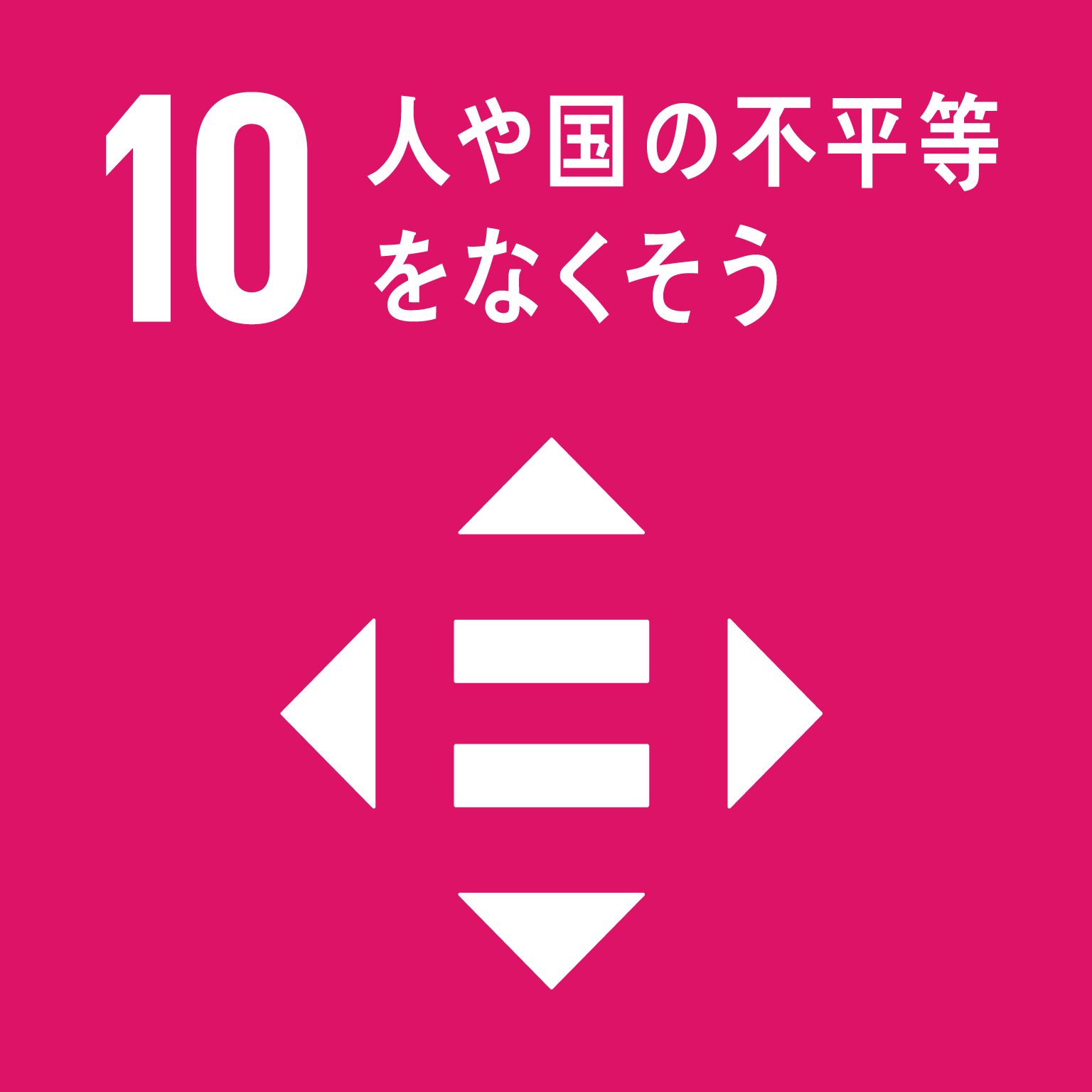 SDG 10 人や国の不平等をなくそう